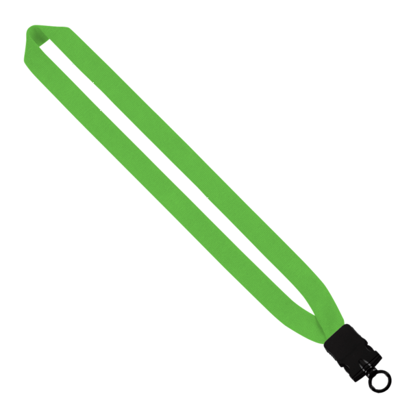 1" Cotton Lanyard with Plastic Snap-Buckle Release & O-Ring 41