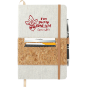 FSC® Mix 5.5" x 8.5" Recycled Cotton Cork Notebook 19