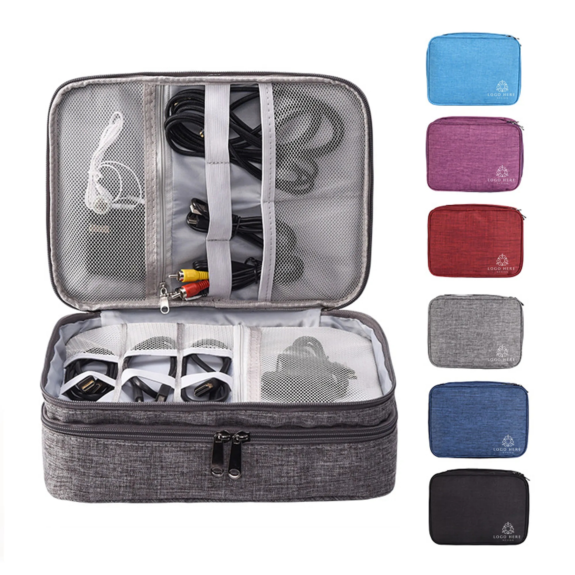 Three Layer Data Cable Storage Bag 3