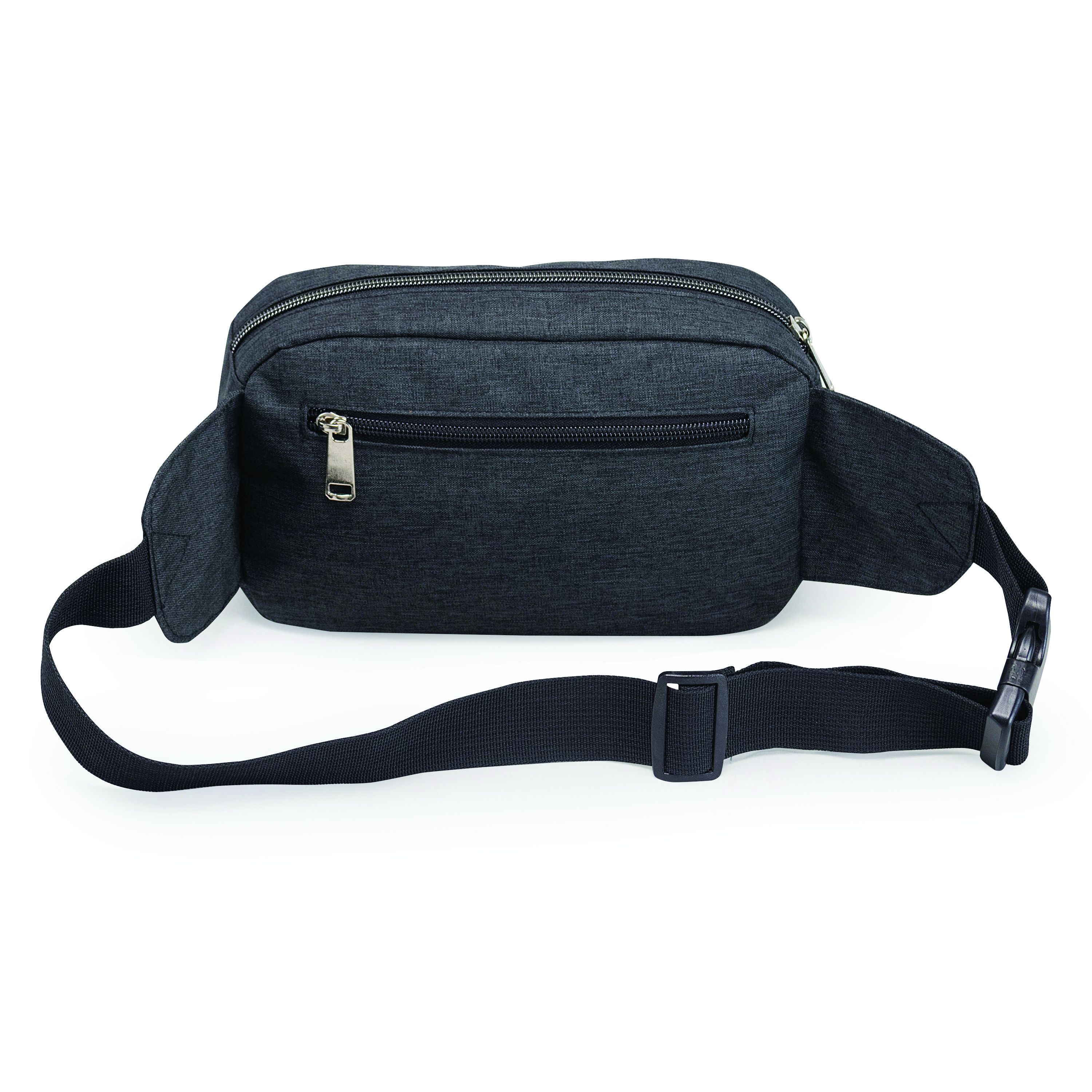 Heather Multi Pocket Zippered Fanny Pack 3