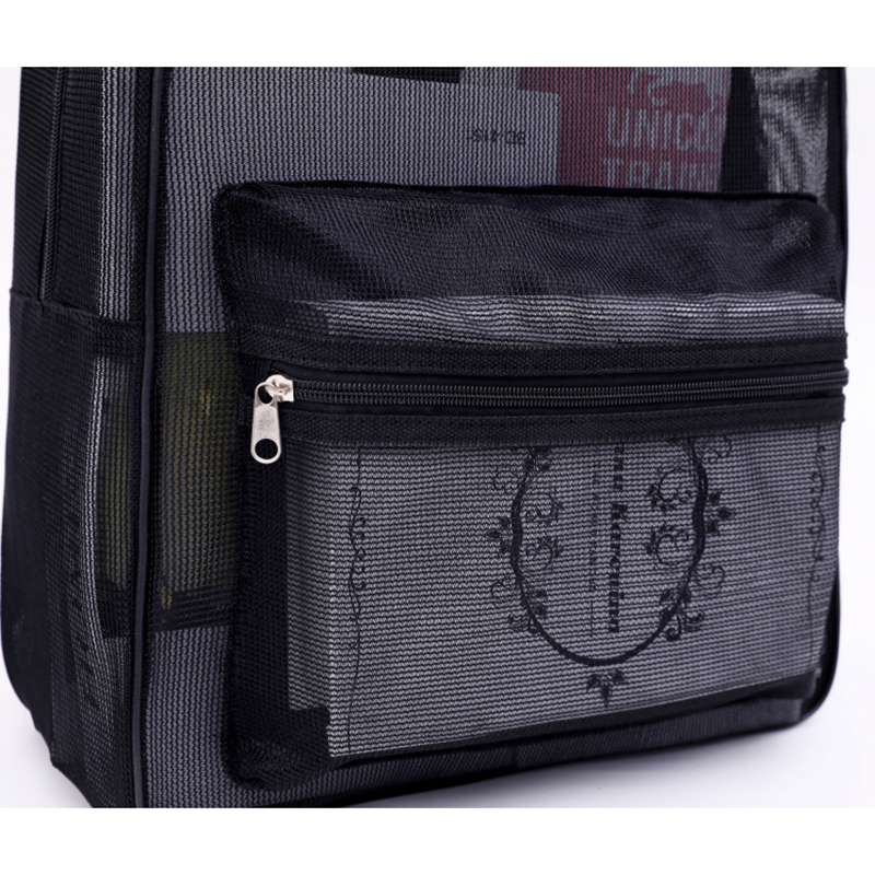 Heavy Duty Mesh Backpack w/Padded Shoulder Straps 8