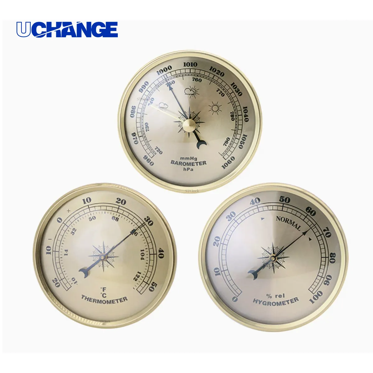 90mm Metal Barometer with Dual Scale 2