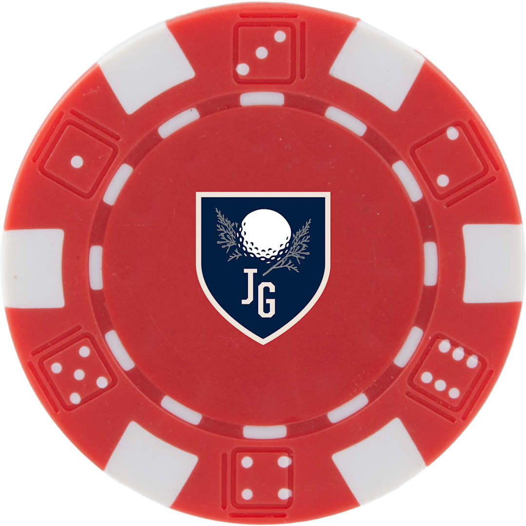 Recycled Poker Chip Ball Marker 43