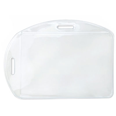 4.27" W x 3.05" H - Multi-Directional Clear Vinyl Badge Holder (Blank) 1