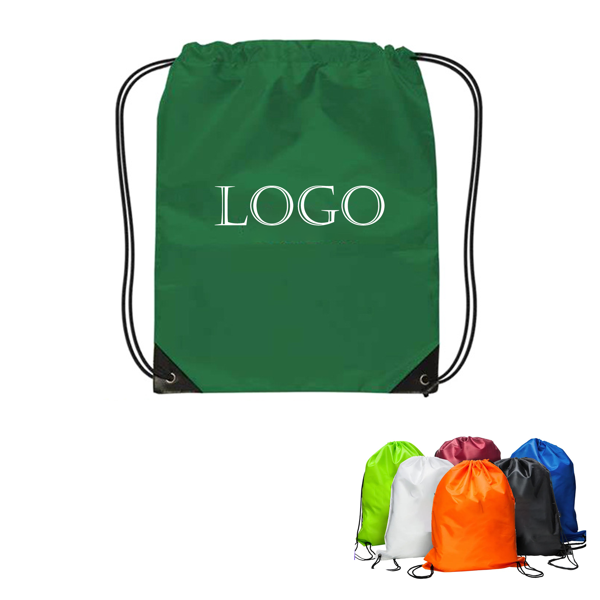 210D Polyester Drawstring Backpack