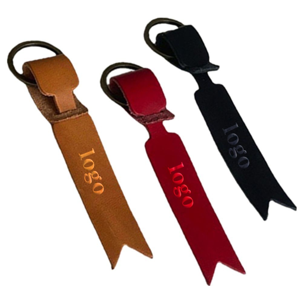 Waterproof Leather Bookmark Leather Key Ring 1