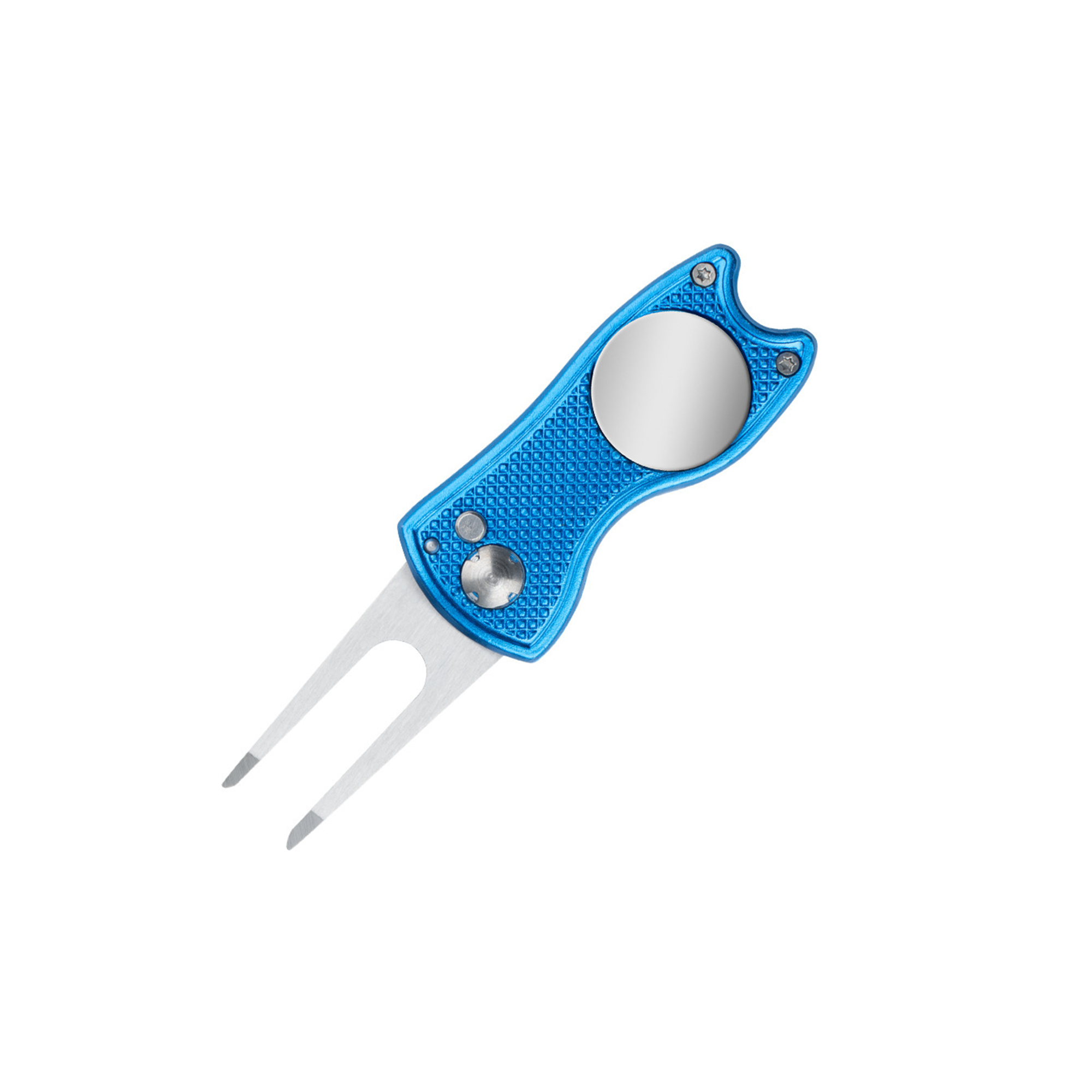 Foldable Stainless Steel Divot Fixer With Magnetic Marker 2.76" 10