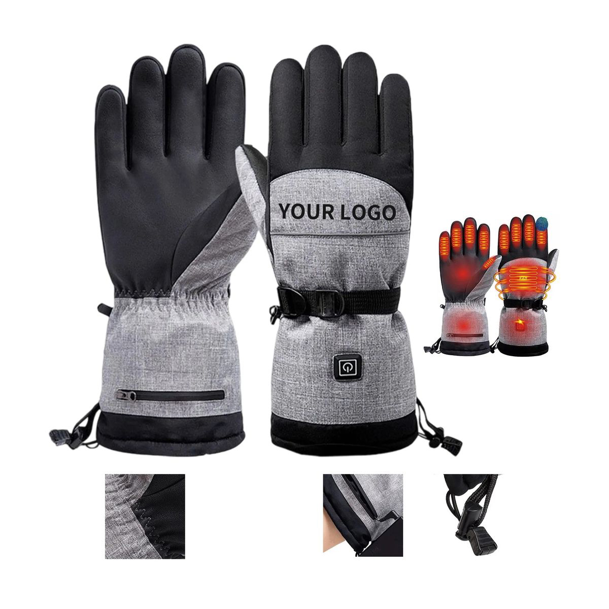 Reflective Heated Gloves for Sports 2