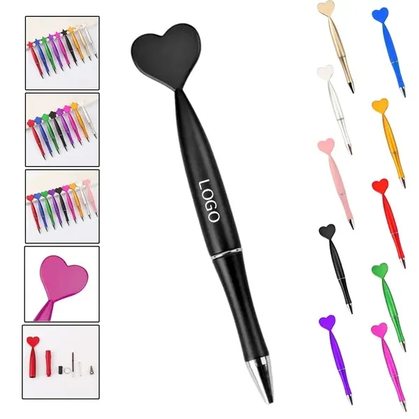 Heart-Shaped Plastic Ballpoint Pen 4