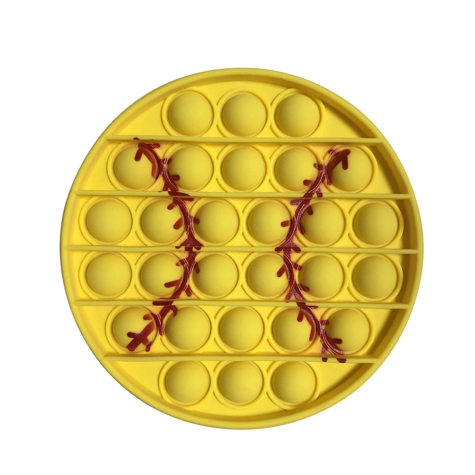 Baseball Push Pop Bubble Fidget Toy 4