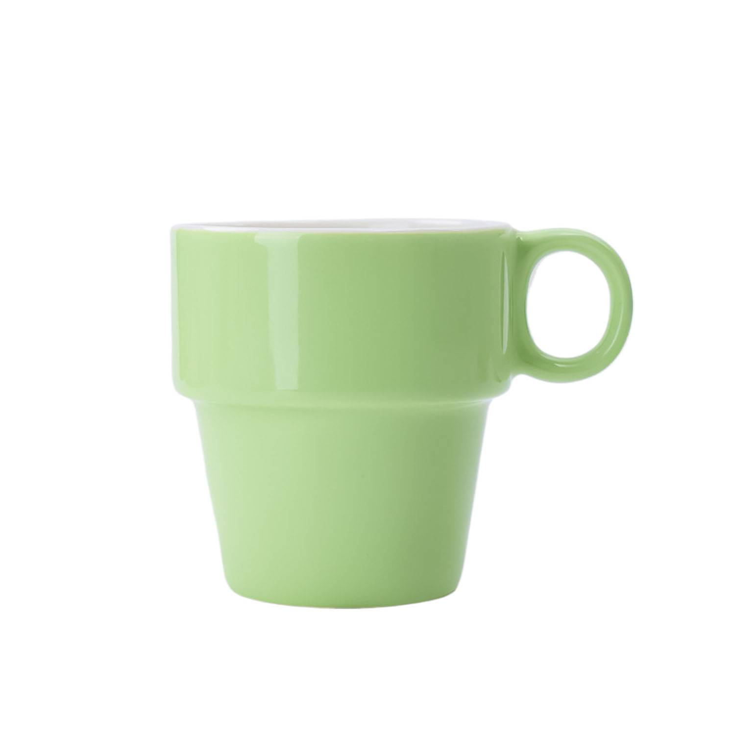 9 oz Stackable Ceramic Coffee Mug 2