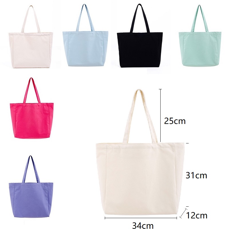 Tote Bag With Zipper Closure, custom tote bag with logo imprint 2