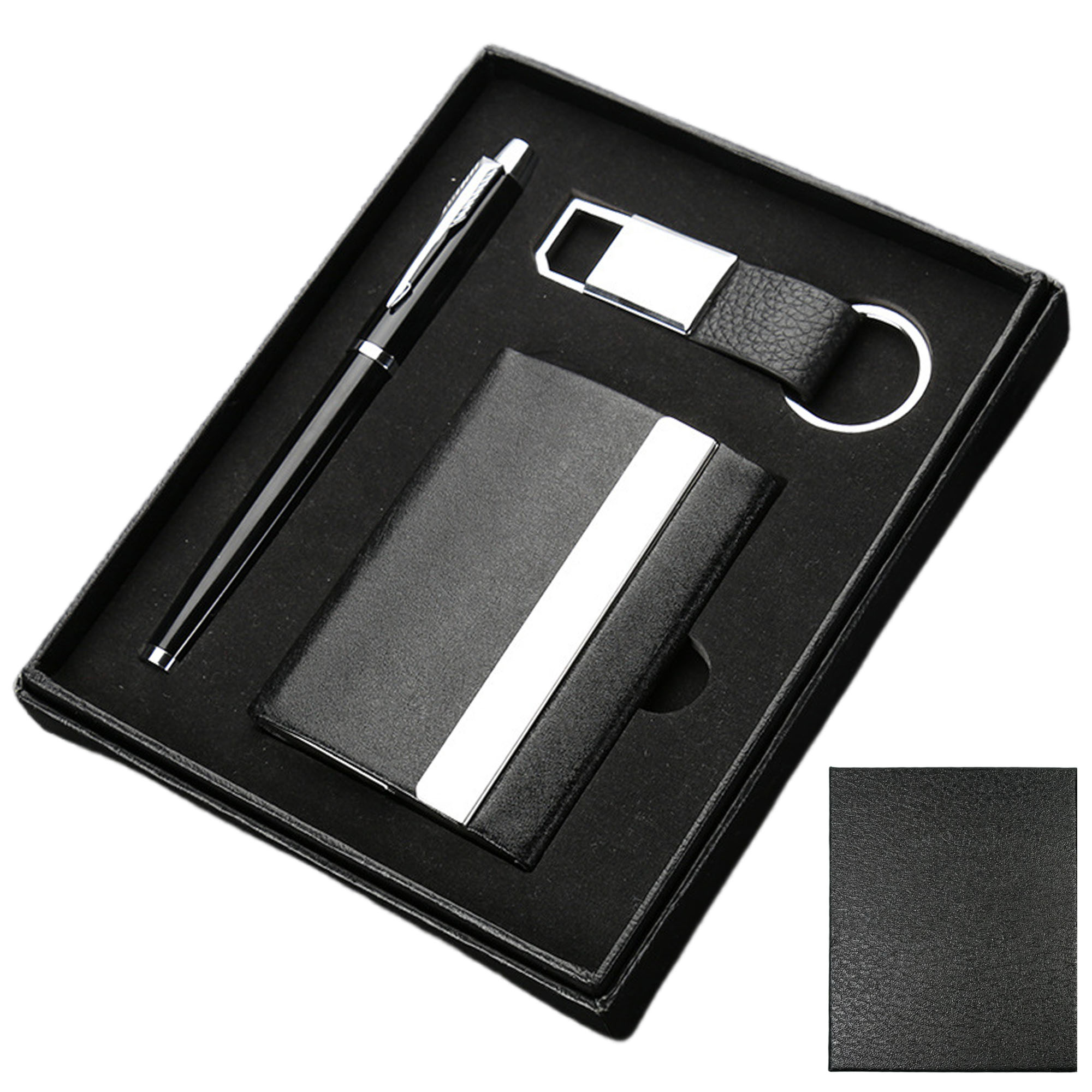 Elegant Business Gift Set - Stainless Steel Keychain 2