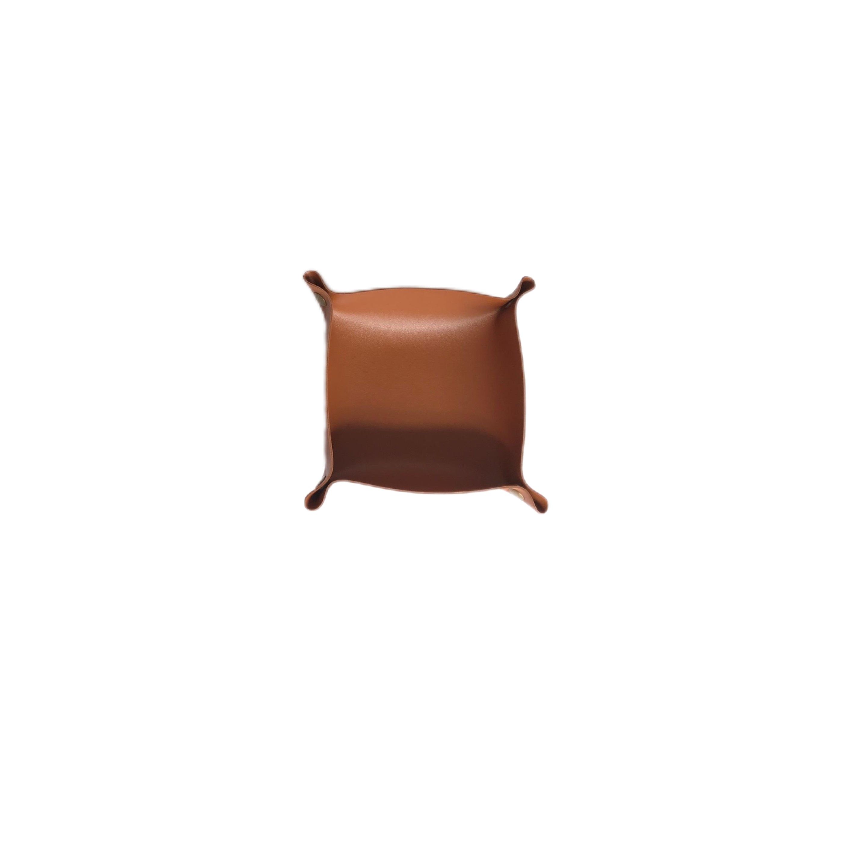 5.9'' x 5.9'' Foldable Leather Valet Tray 6