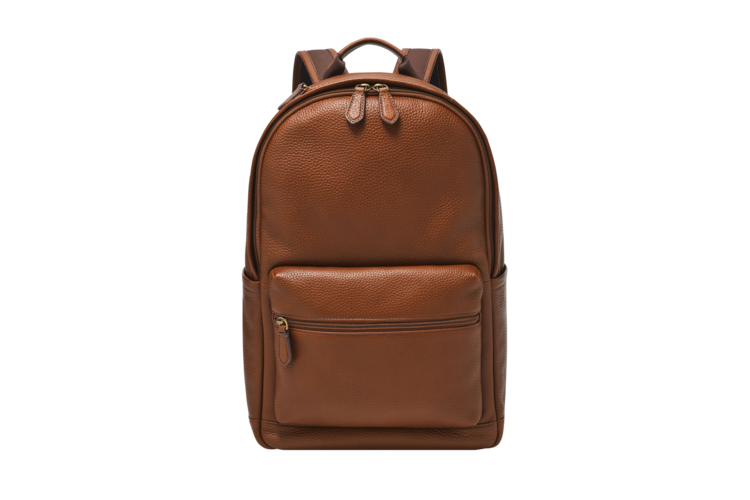 Fossil Buckner Leather Backpack - Medium Brown 1