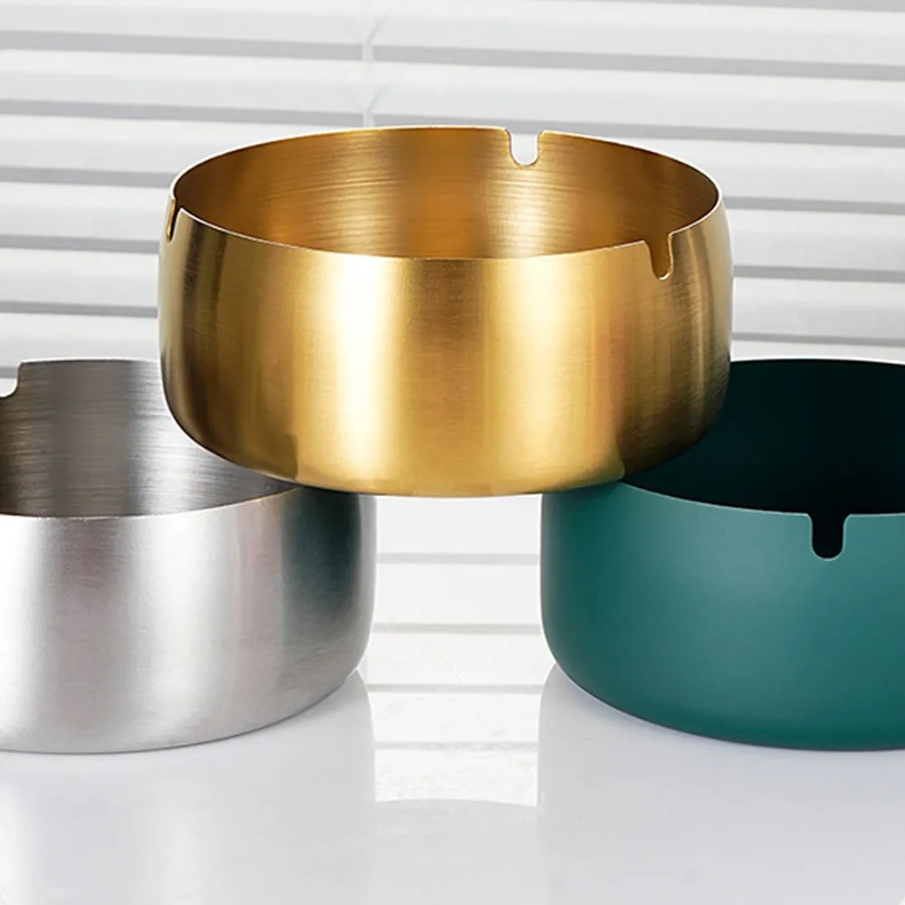 Smokers Indoor Outdoor Stainless Steel Ashtray Outside Patio 12