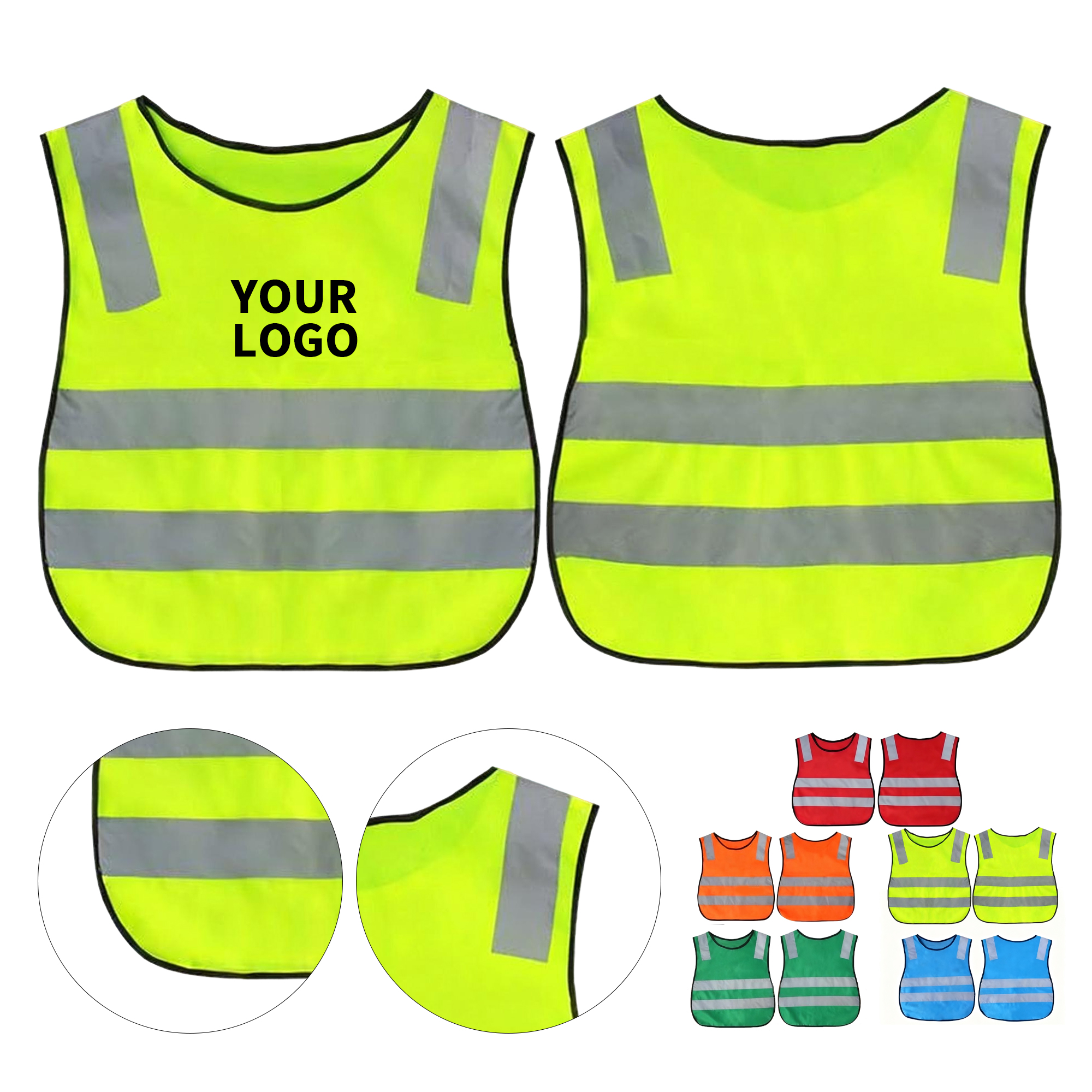 Polyester Fabric Children Reflective Safety Vest 2
