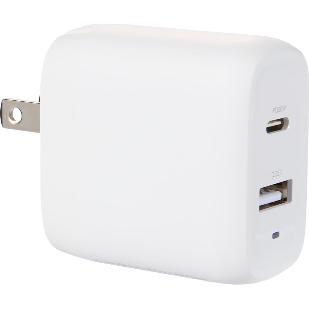 UL Listed 20W Dual USB A and C Wall Charger 27