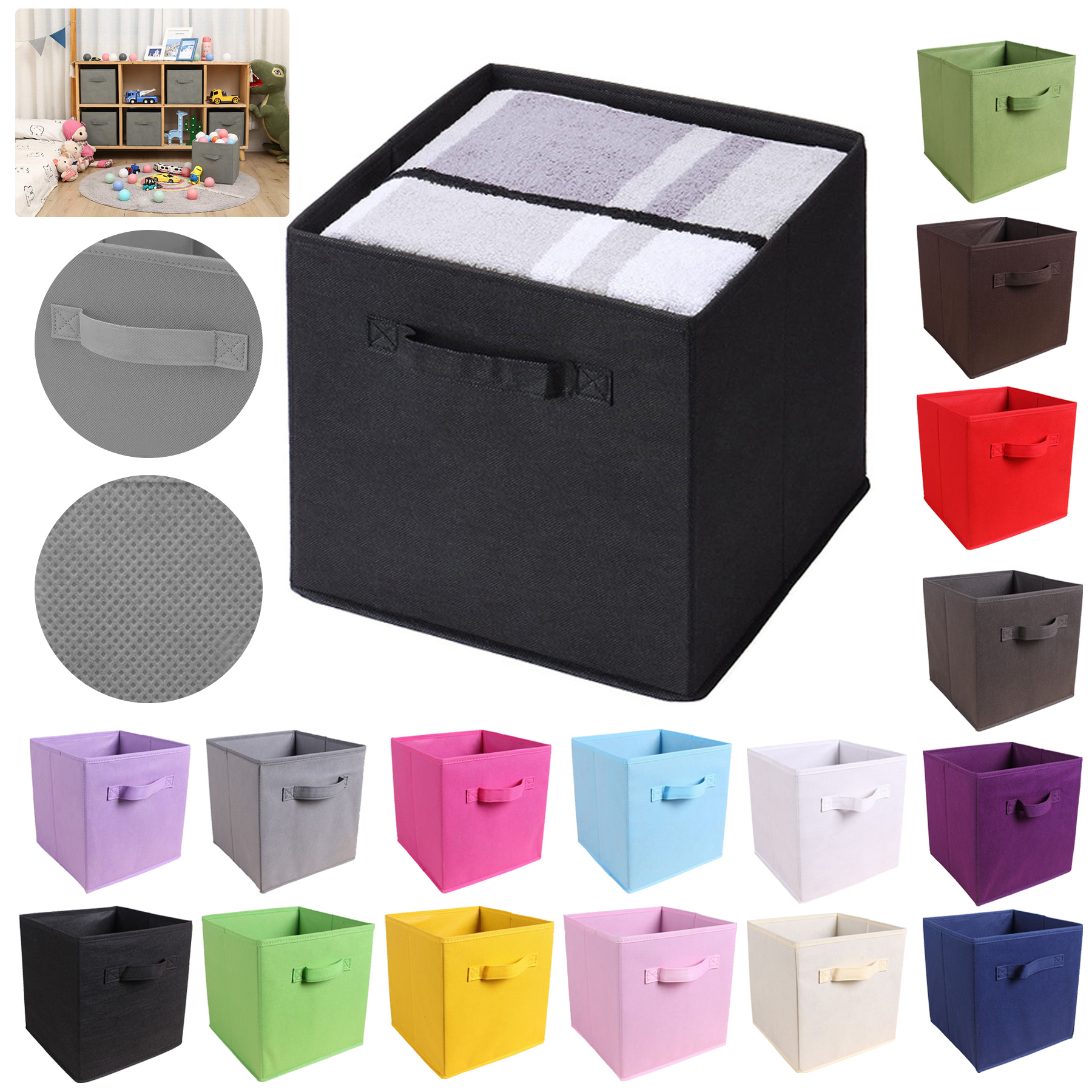 Foldable Cube Storage Bin 3