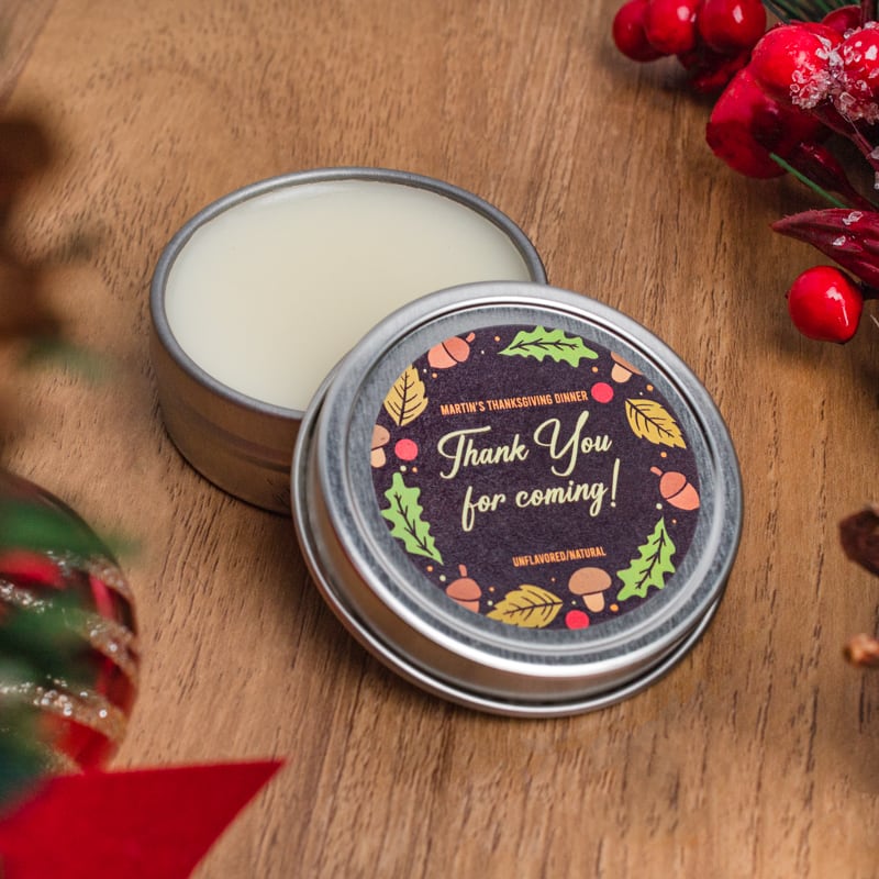 Custom Natural Lip Balm Tins 23