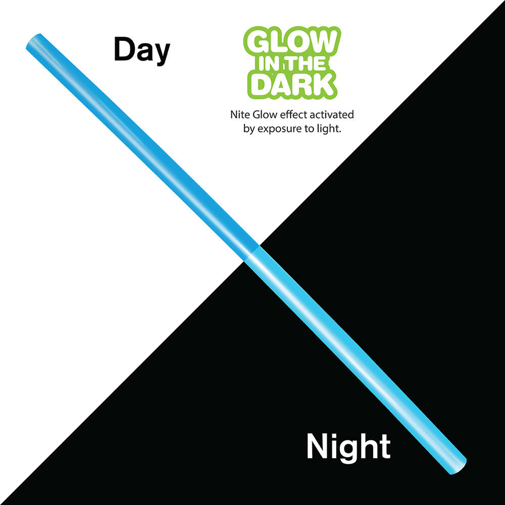 Nite Glow Reusable Straw, Blank 9