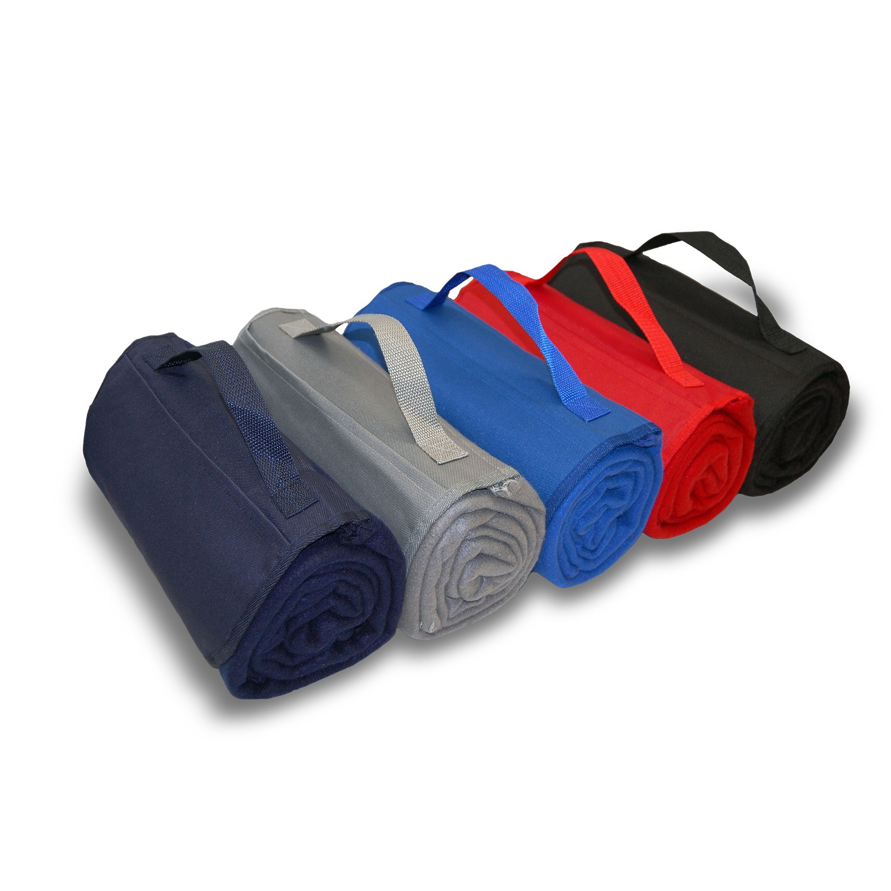 Roll-Up Fleece Blanket w/ Matching Imprintable Closure Flap 1