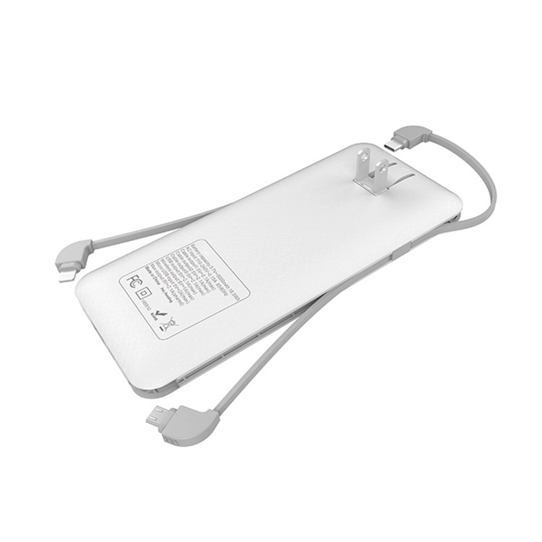 Wireless Charger Power Bank with Wall Plug-in and Cable 6