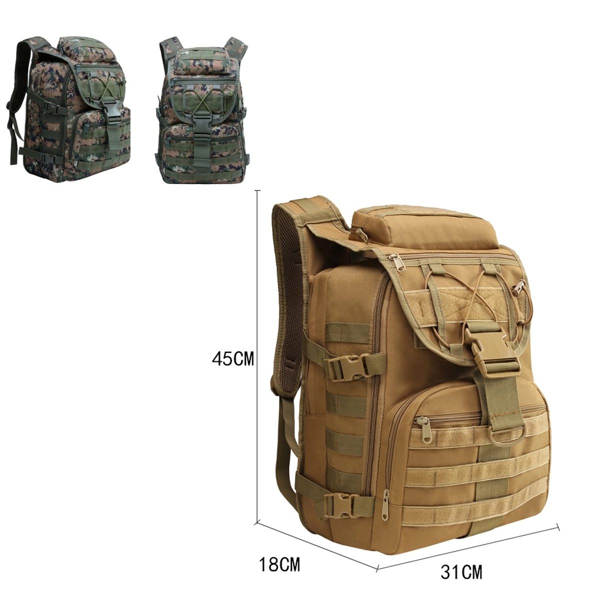 Military Tactical Combat Backpack Bag 4