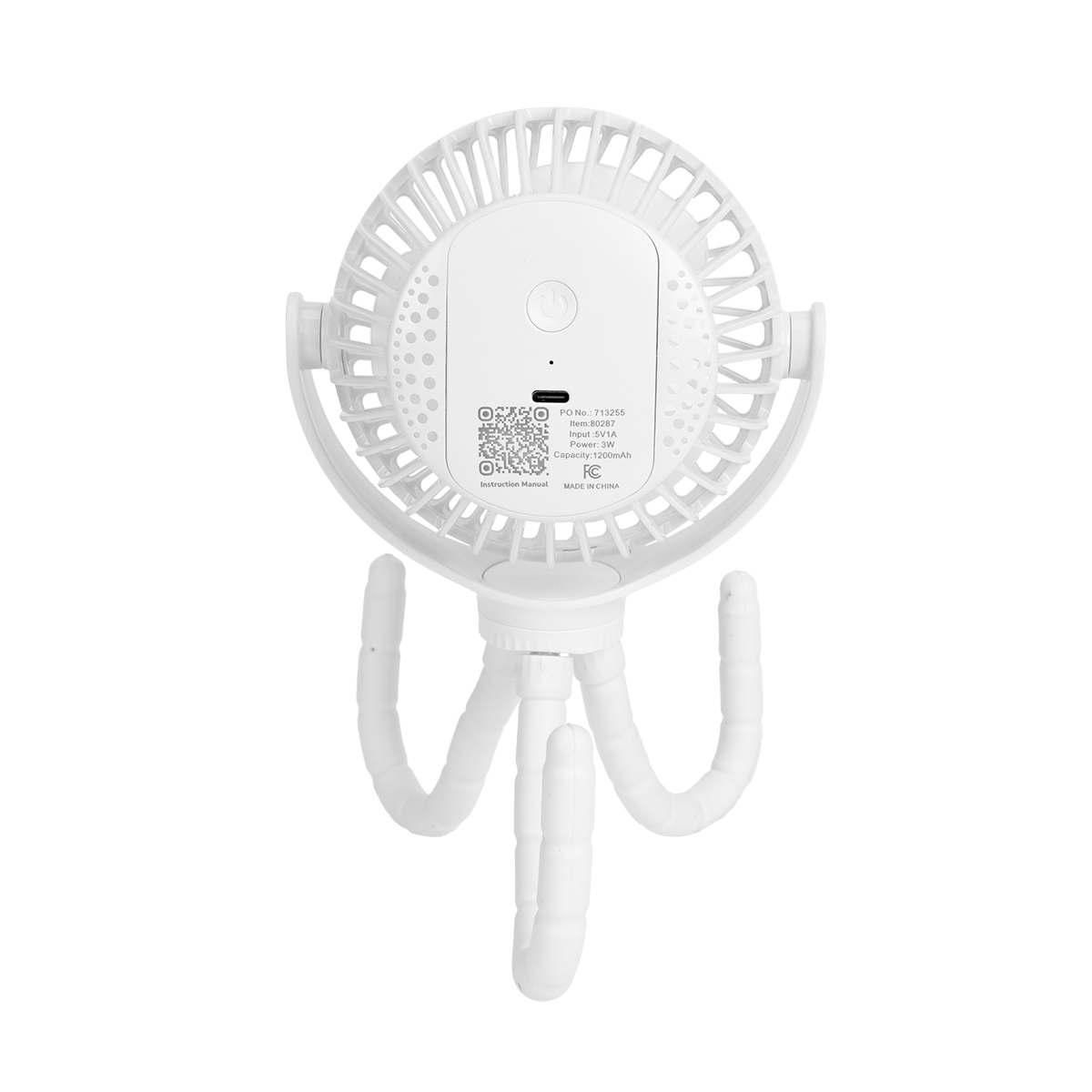 Portable Rechargeable Fan With Flexible Tripod 8