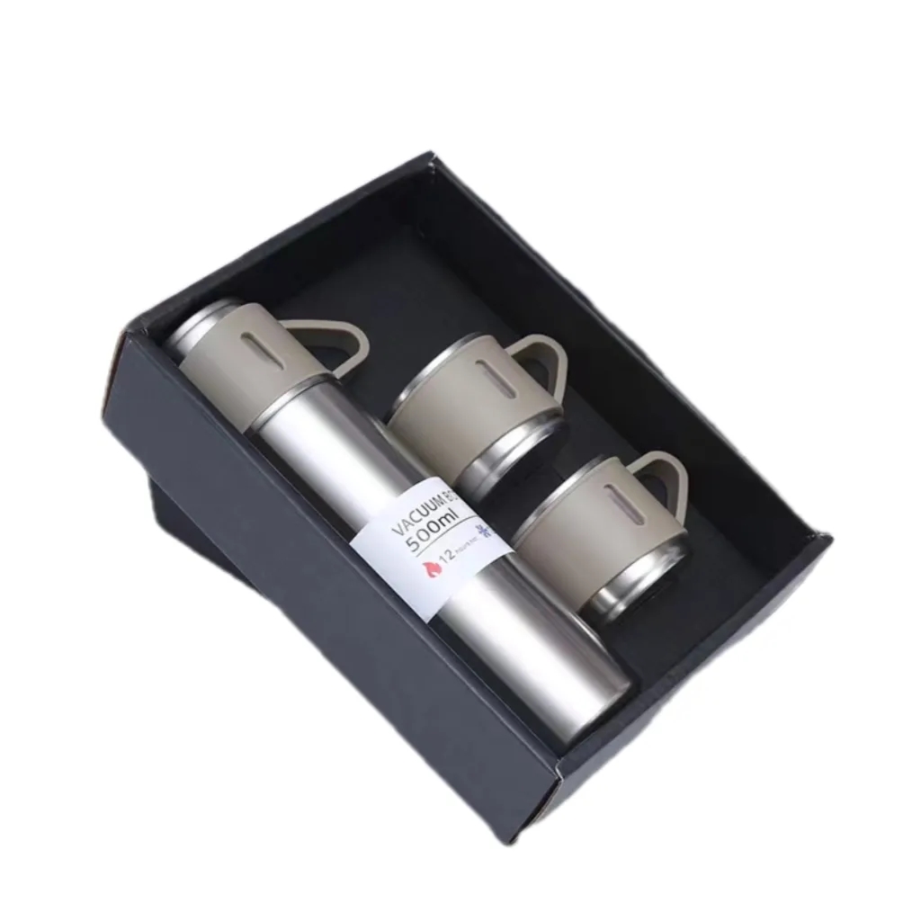 17OZ Thermos Set with Two Small Cups 5