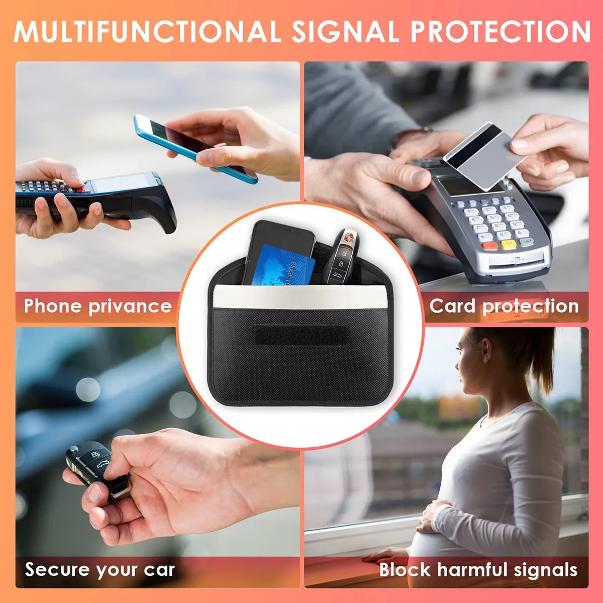 RFID Signal Blocking Key Pouch Bag 4