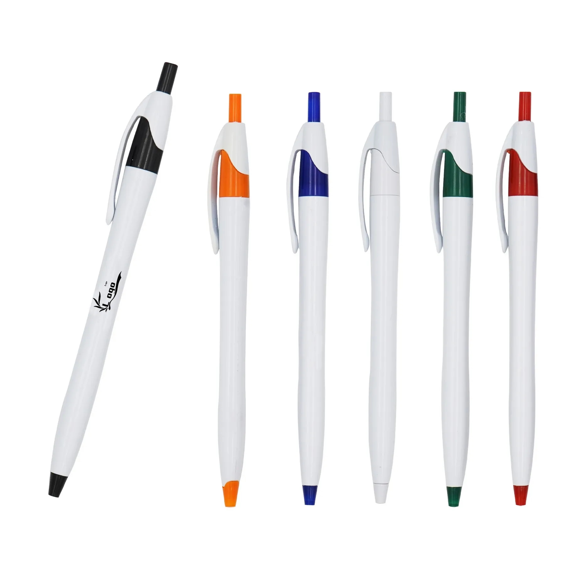 Retractable Plastic Ballpoint Pens 5