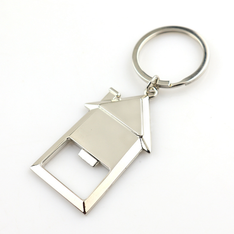 House Shape Bottle Opener Keychain 1