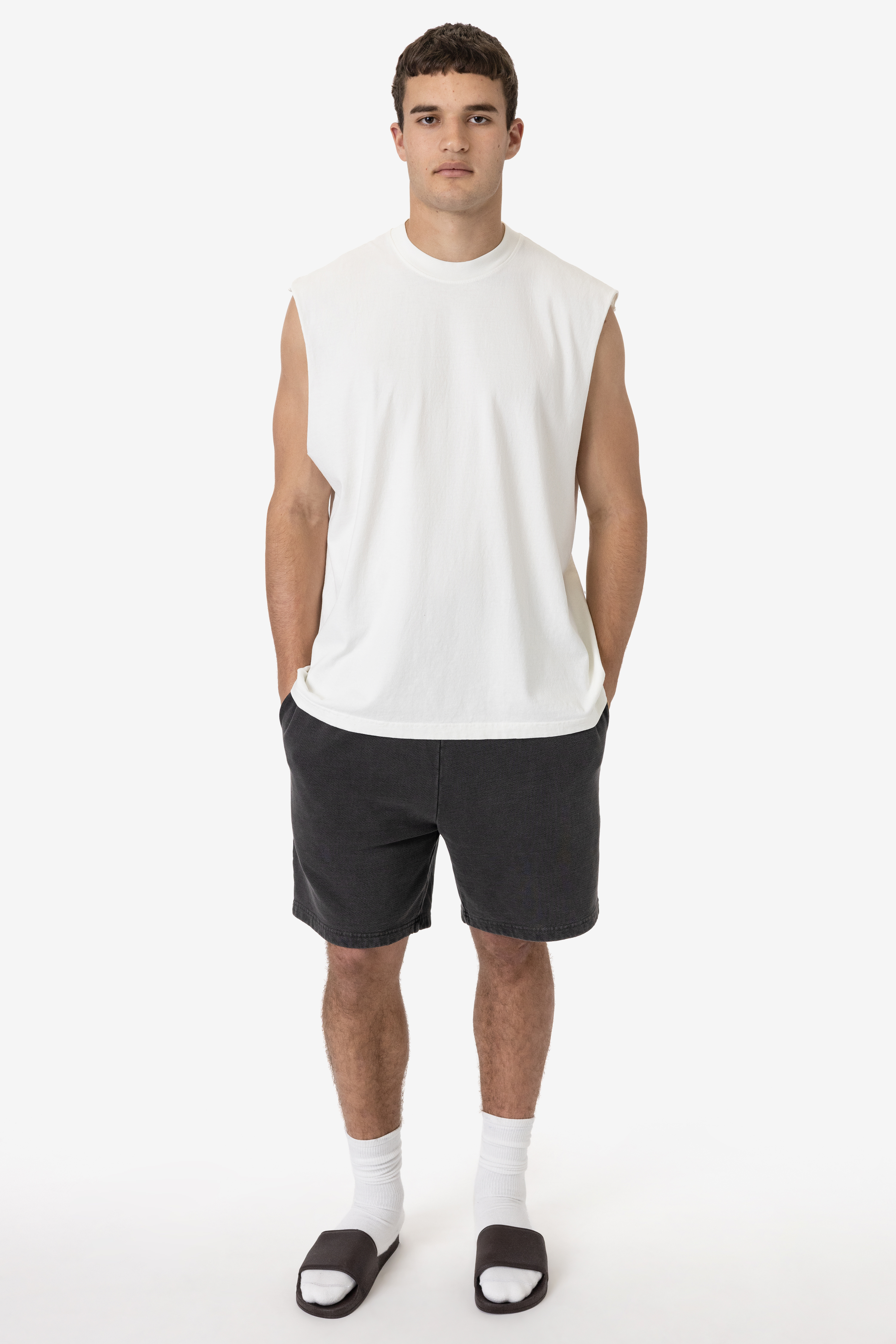 6.5 OZ GARMENT DYE SLEEVELESS TEE 15