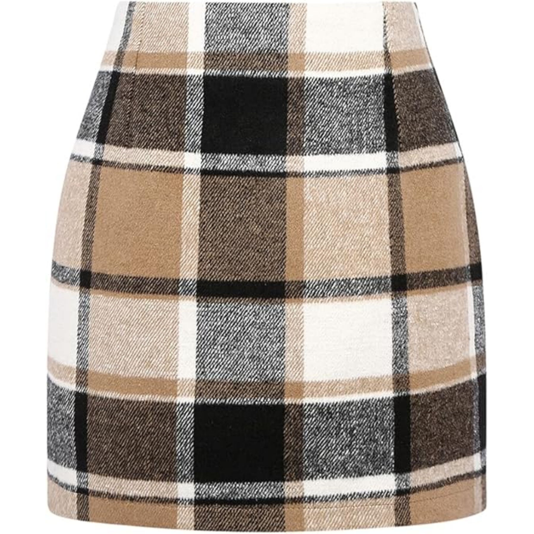 Womens Wool Plaid Mini Skirt 20
