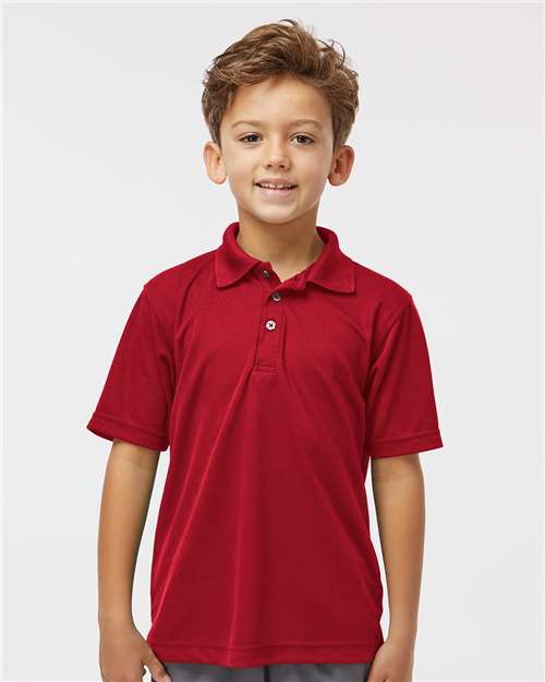 Youth Saratoga Performance Mini Mesh Polo - 108Y 15