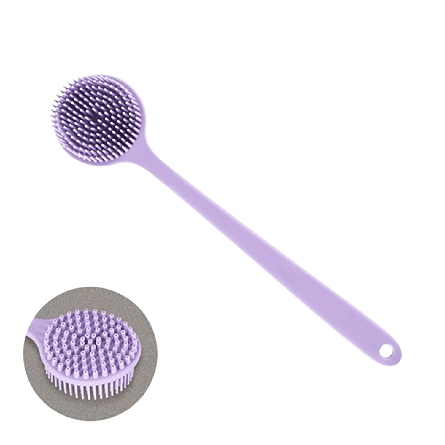 Long Handled Silicone Bath Scrub Brush 5