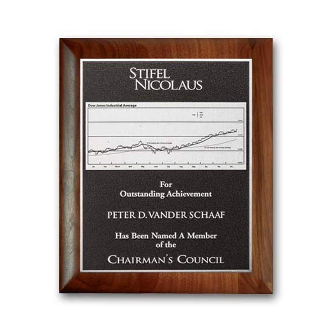 Photocast Plaque - Walnut Rolled Edge 2
