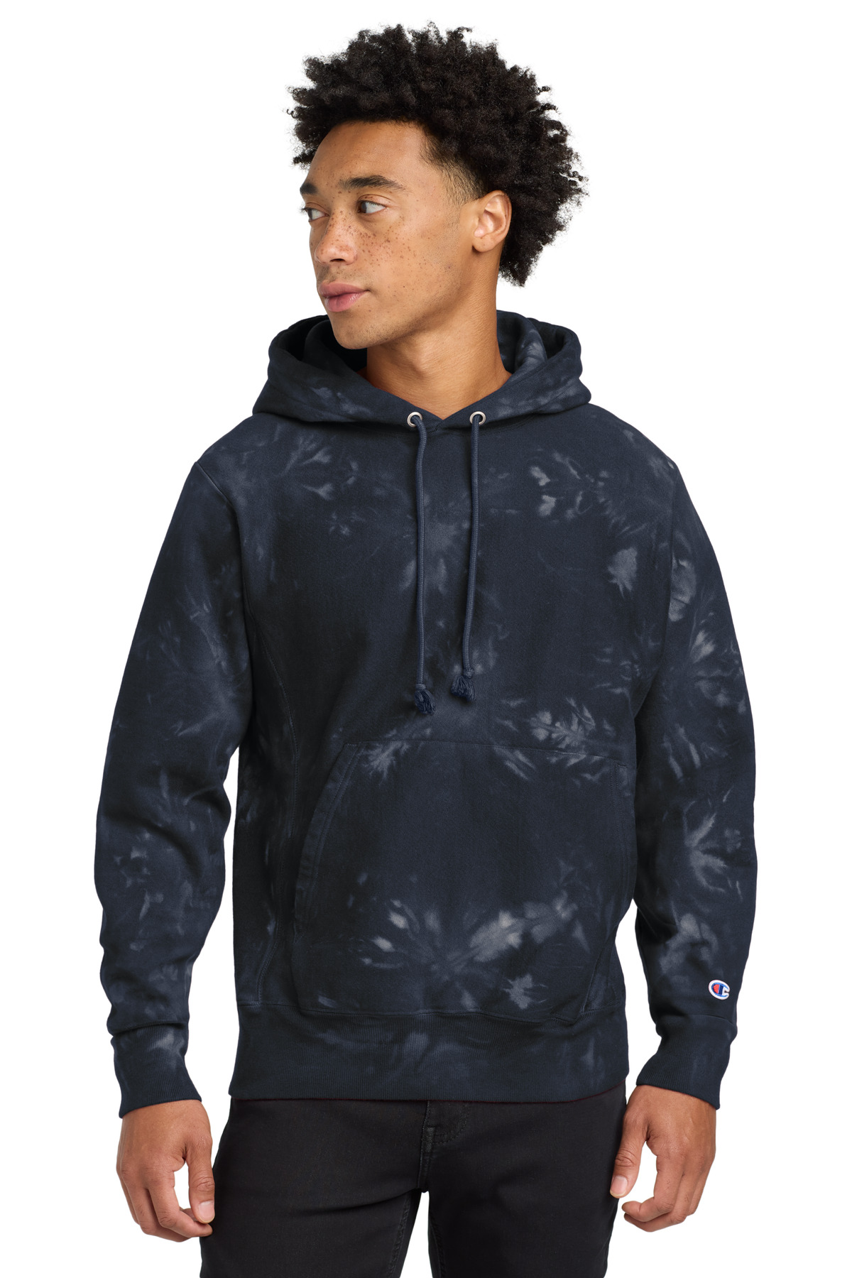 Champion Reverse Weave Scrunch-Dye Tie-Dye Hooded Sweatshirt. TDS101, custom hoodie or sweatshirt with logo imprint 21