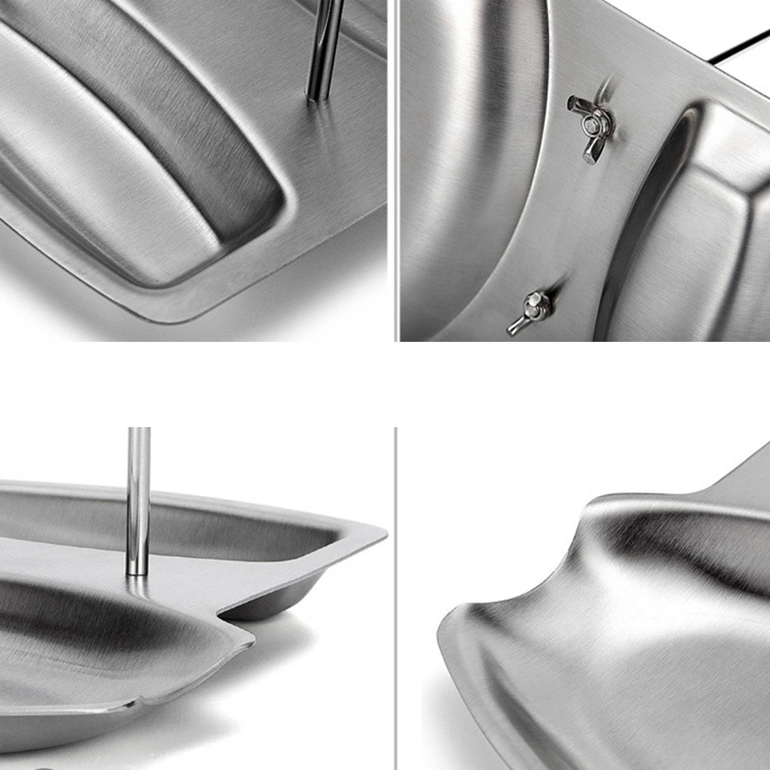 Stainless Steel Kitchen Lid and Spoon Rest Organizer 3