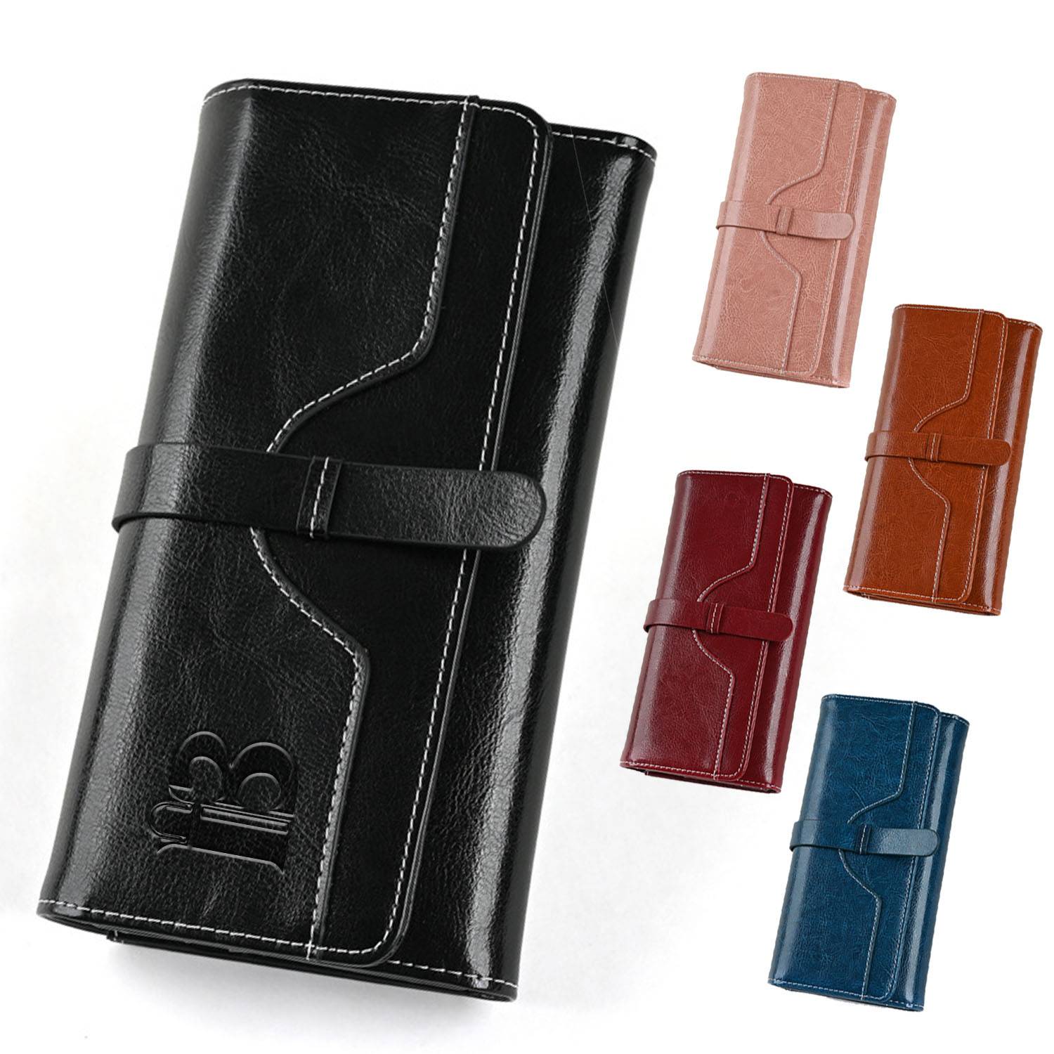 Genuine leather wallet for women 2