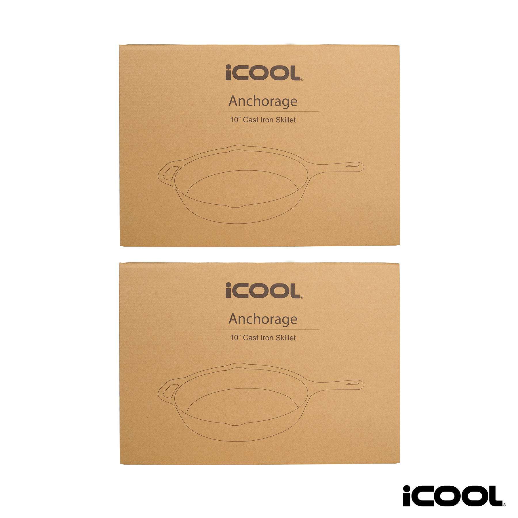 iCOOL® Anchorage 10" Cast Iron Skillet / Frying Pan 5