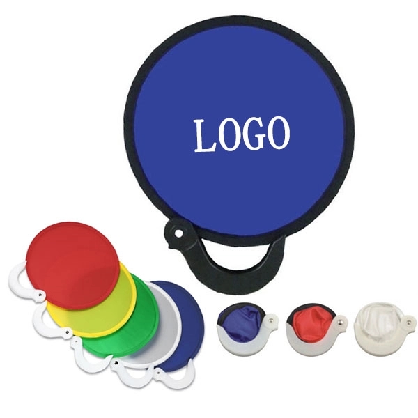Nylon Foldable Hand Fan with Plastic Handle 4