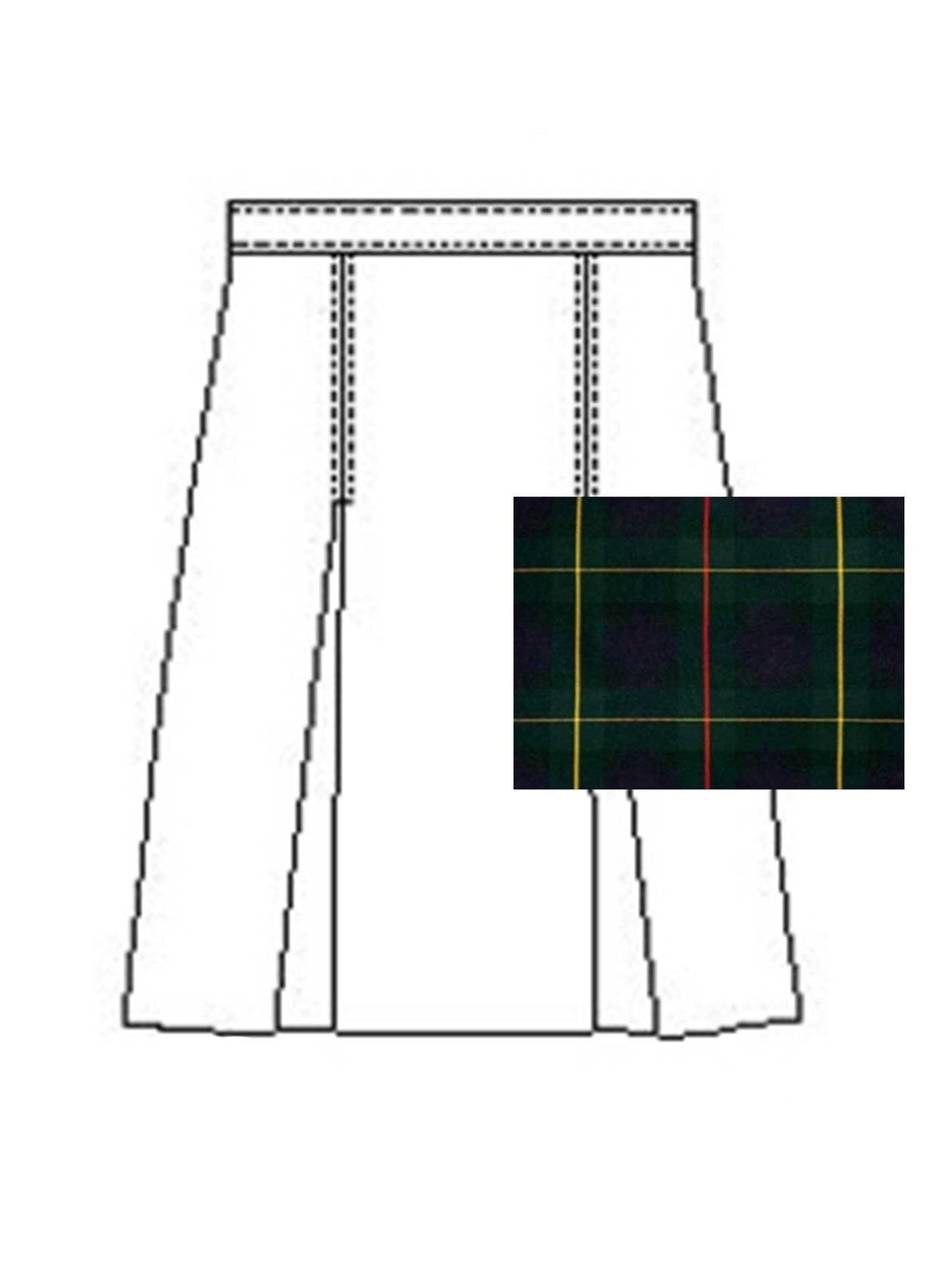 A+ Uniforms - Girls' Model 34 Polyester Plaid Skirt 21