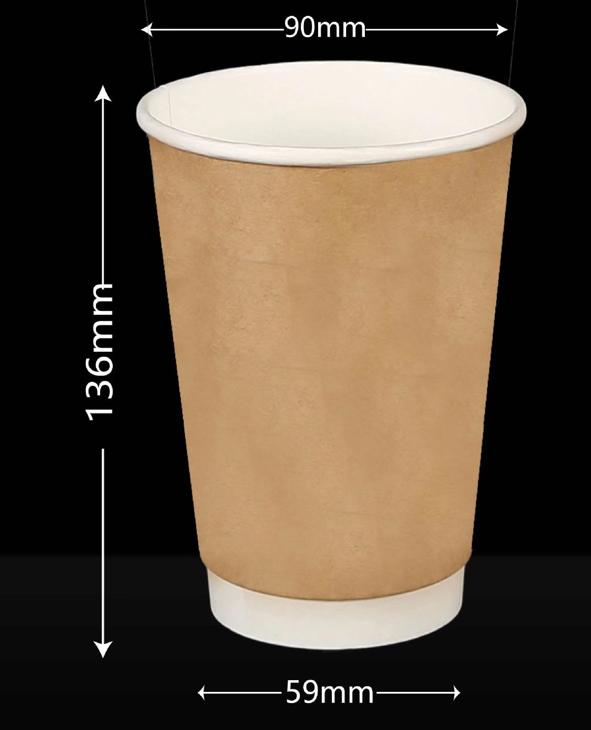 16oz Double Kraft Paper Cup 3