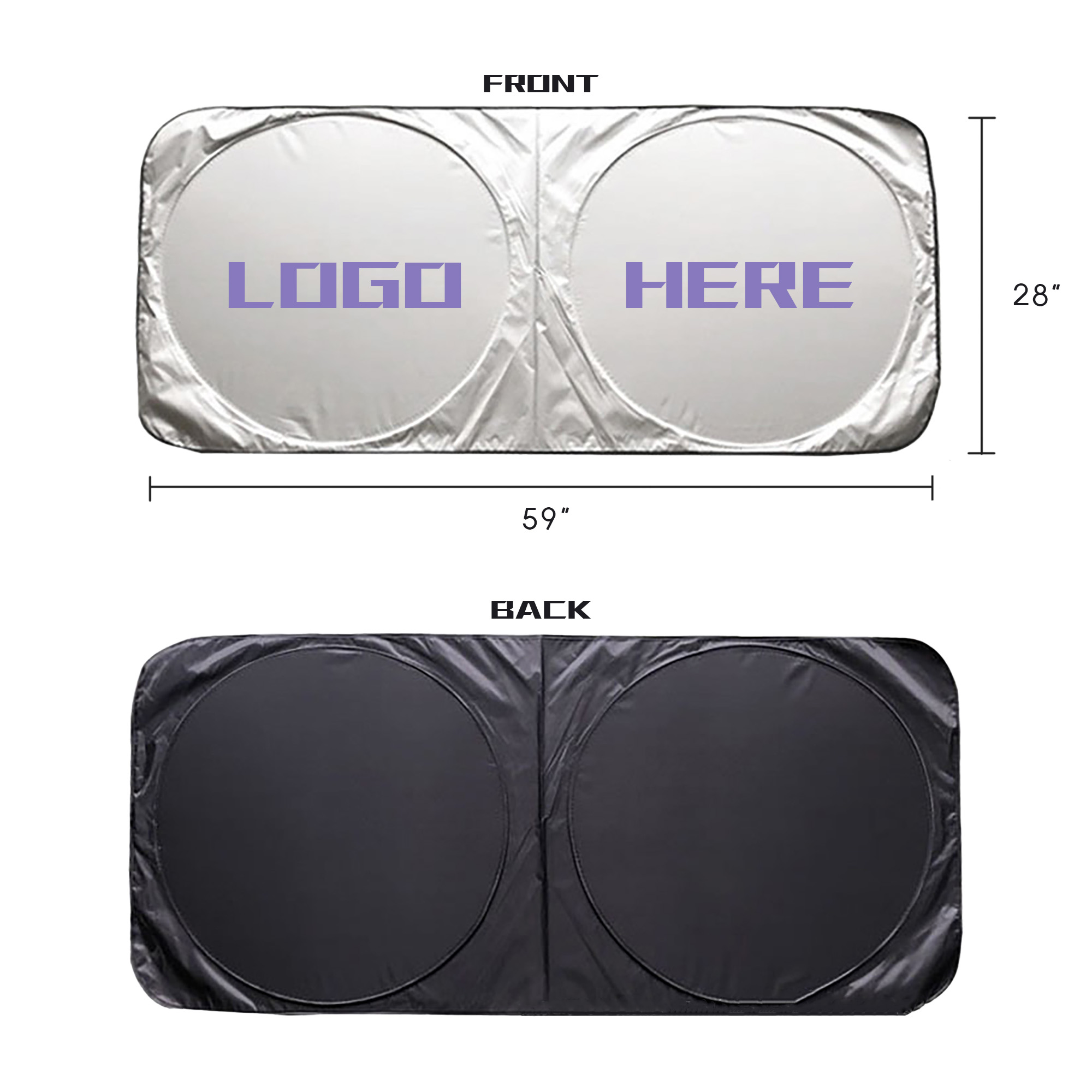Folding Car Windshield Sun Shade Heat Reflector 3