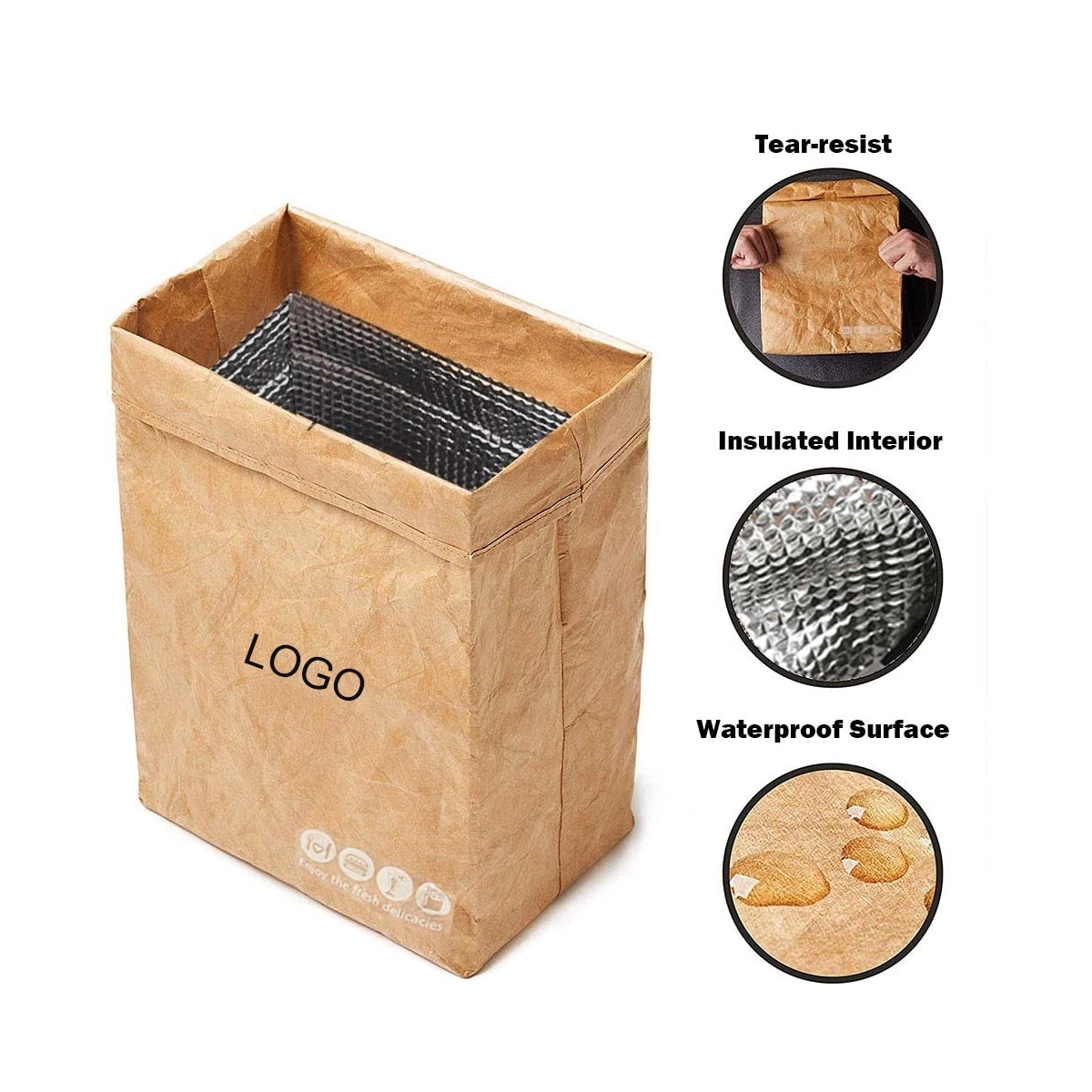 Tyvek Retro Lunch Sacks Bag 4