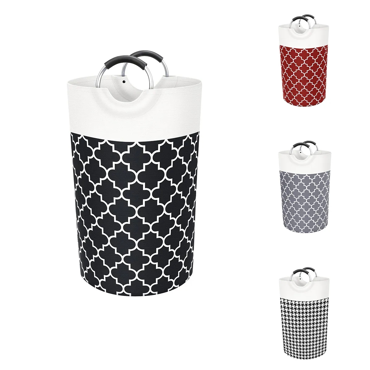 85L Laundry Basket Clothes Hamper Collapsible With Handles 2