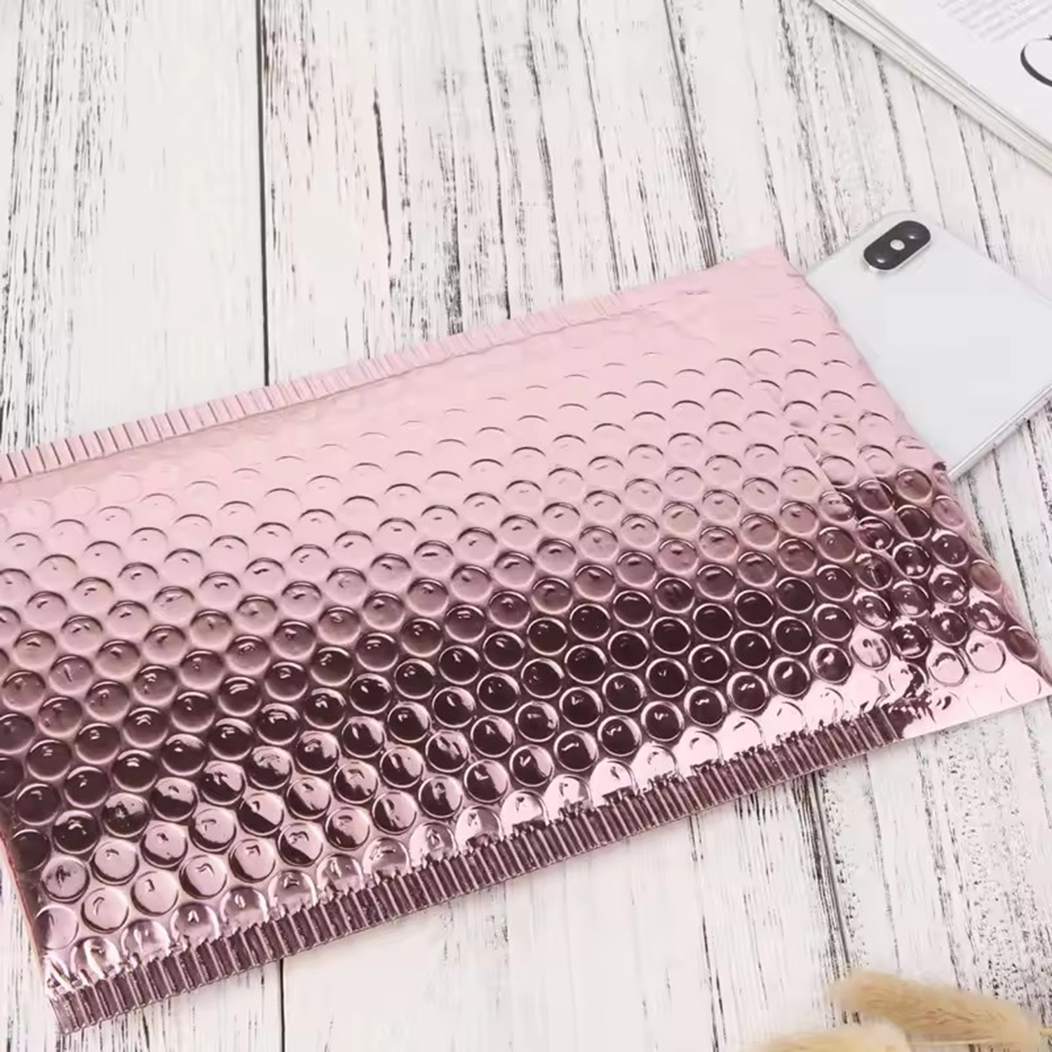 Waterproof Metallic Foil Organic Bubble Mailers 5
