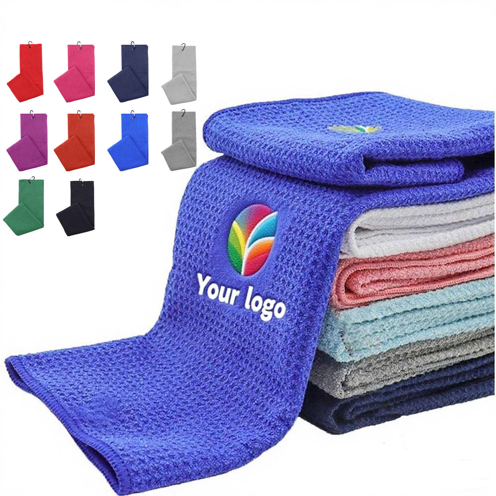 Waffle-Weave Golf Towel 2